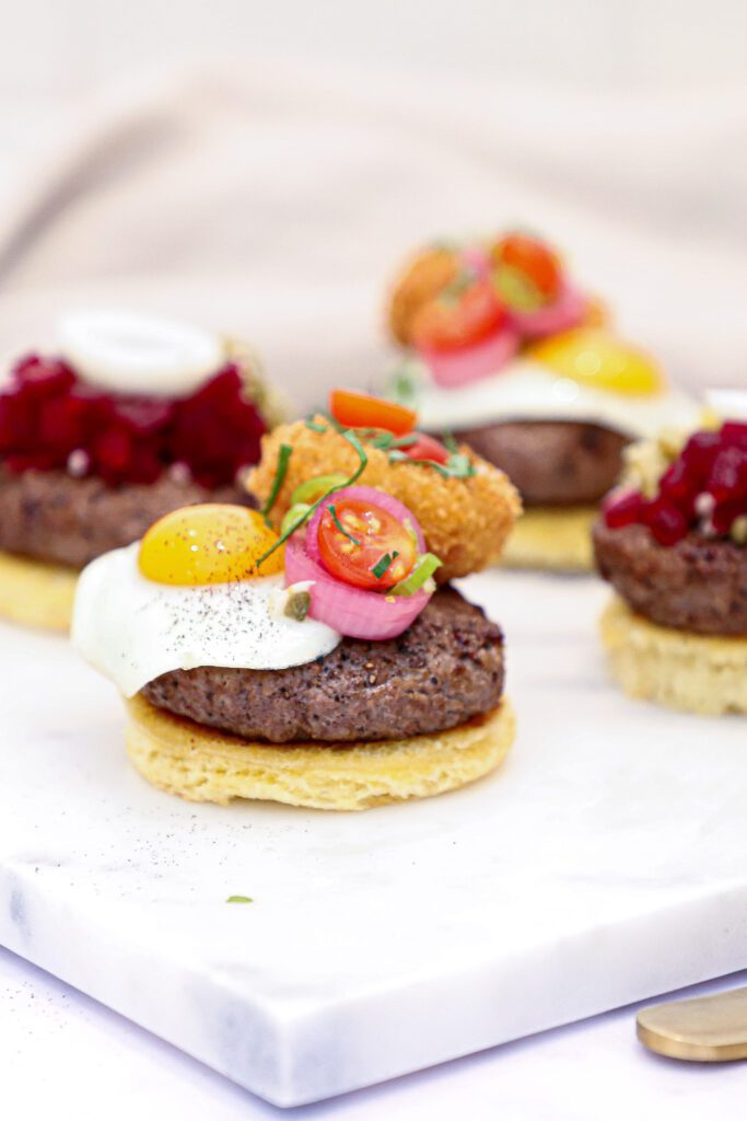 Mini pariserbøf - Opskrift på deluxe mini pariserbøffer