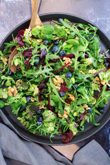 Salat blåbær - Opskrift frisk salat