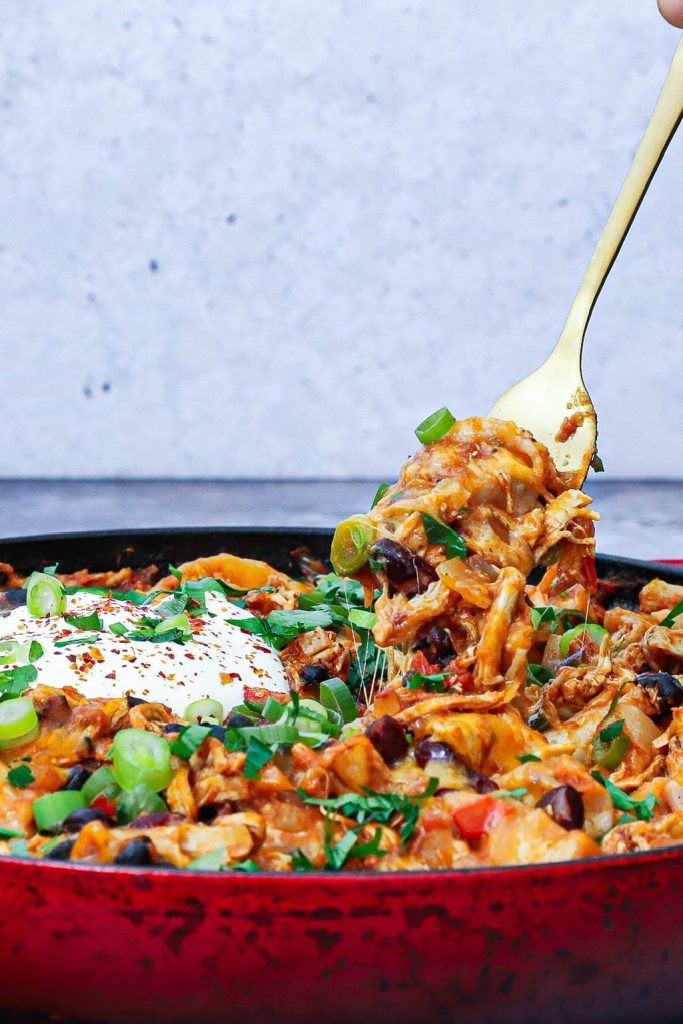 One pot mexicansk taco - Opskrift på tortilla med kylling