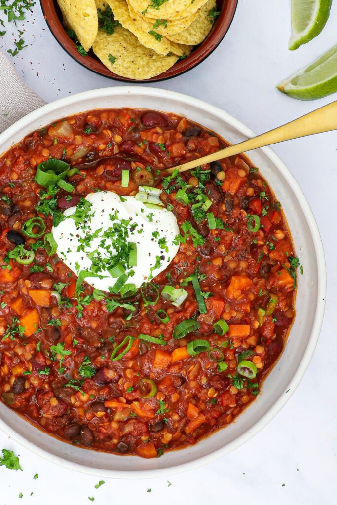 Chili sin carne - Opskrift på den bedste chili sin carne