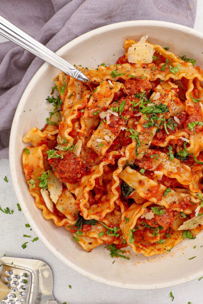Salsiccia bolognese - Opskrift på bolognese med salsiccia